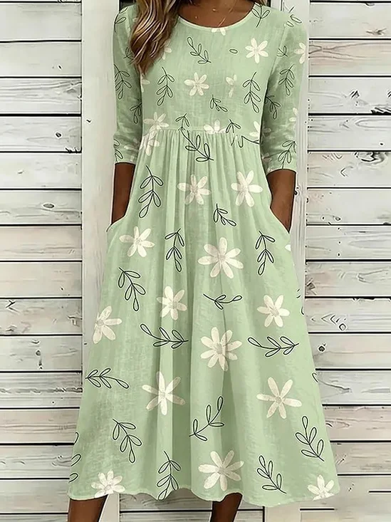 Others Elegant Loose Dress With No