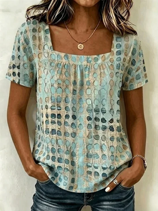 Casual Abstract Graphic T-Shirt