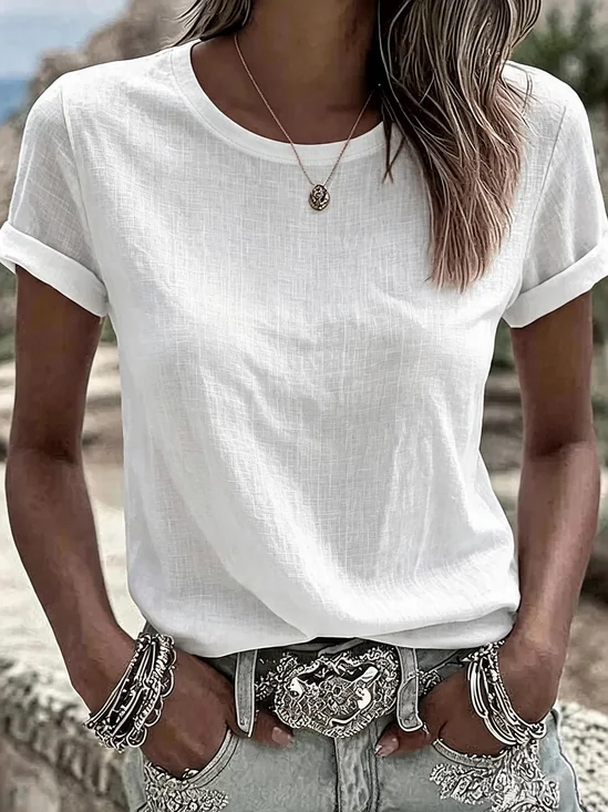 Casual Crew Neck T-Shirt