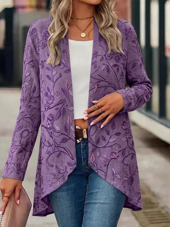 Loose Others Casual 3D Printing Kimono