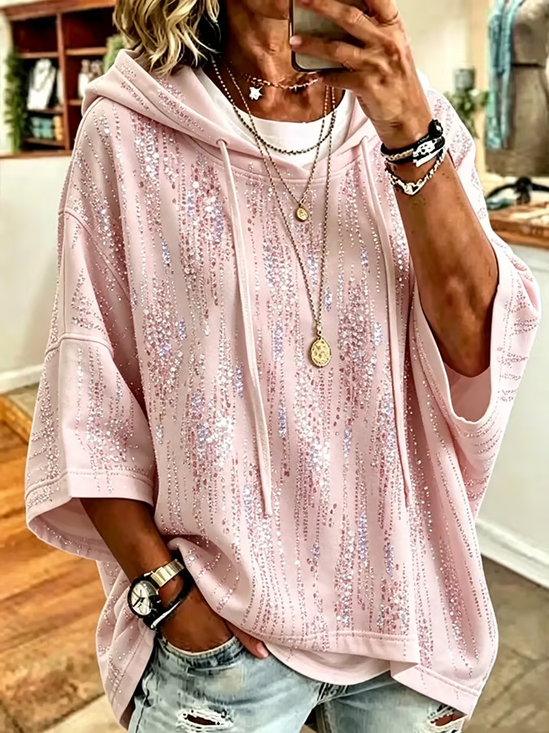 Casual Hoodie Printing Loose Hoodie