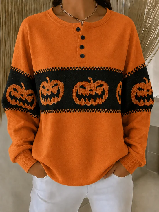Casual Halloween Sweatshirt