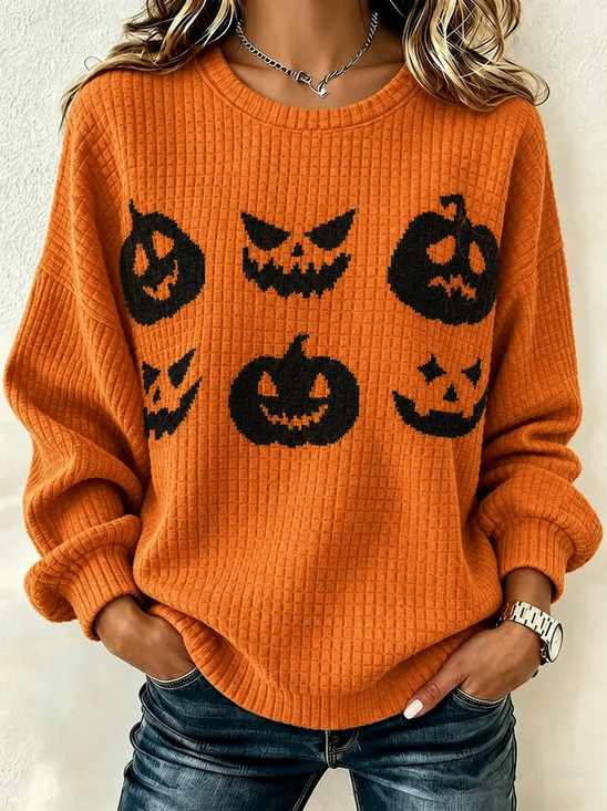 Halloween Casual Printing Sweatshirt