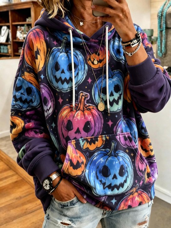 Pumpkin Star Aesthetic Hoodie