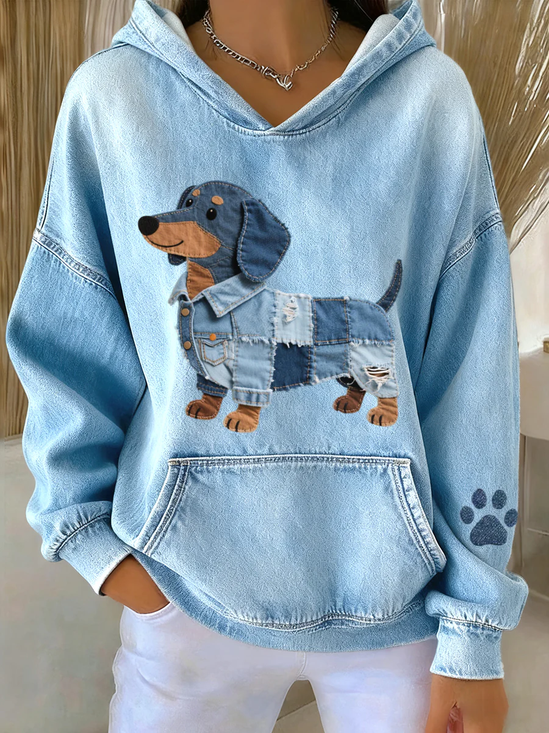 Regular Fit Casual Hoodie Printing Hoodie
