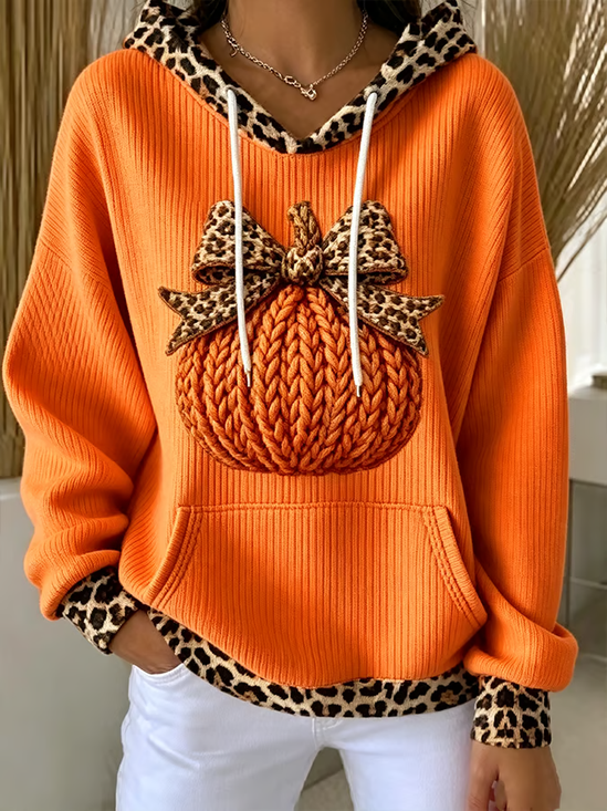 Hoodie Printing Casual Loose Hoodie