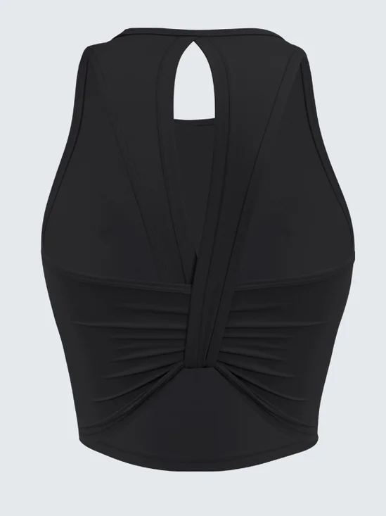 Open-Back Yoga Bra