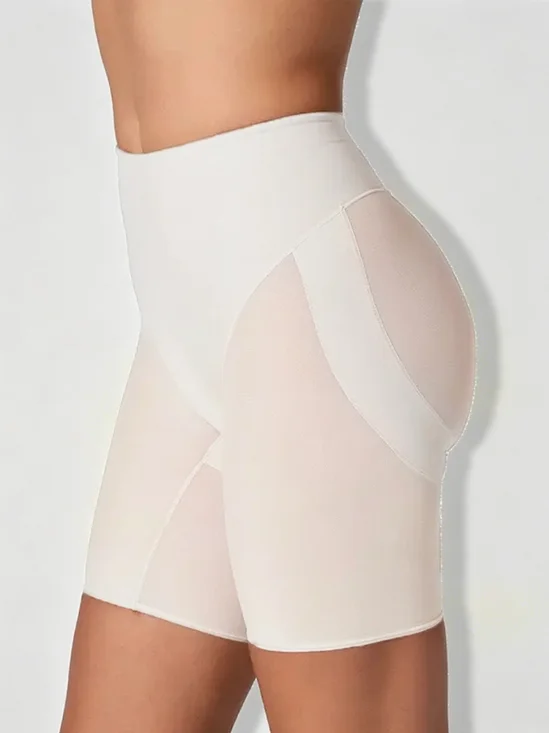 High Waist Mesh Butt Lifter Compression Shaper Shorts