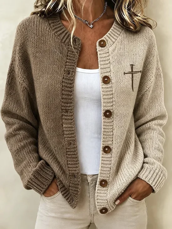 Color Block Open Front Cardigan