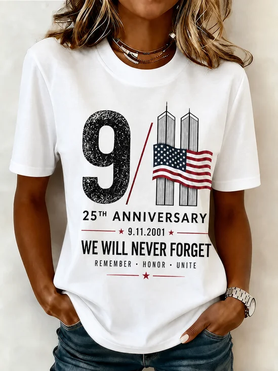 Casual Pop Art Print T-Shirt