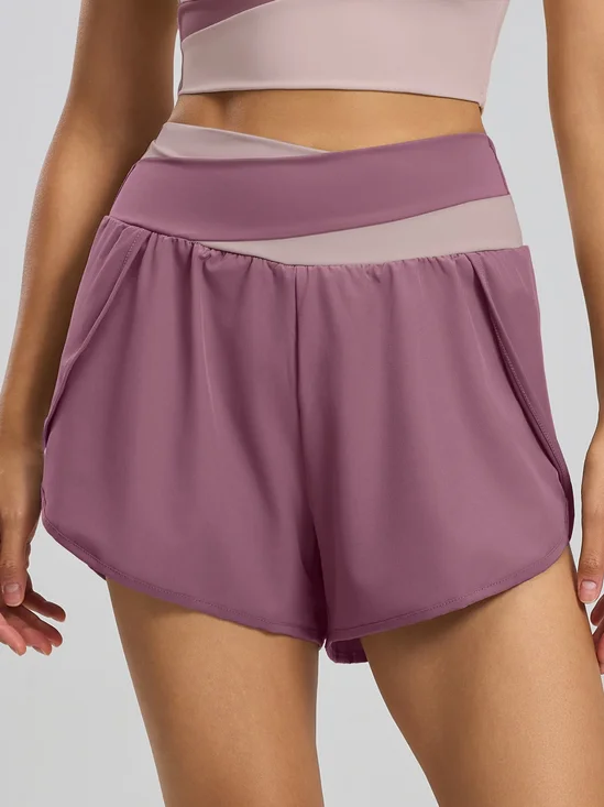 Tight Plain Sports Active Shorts