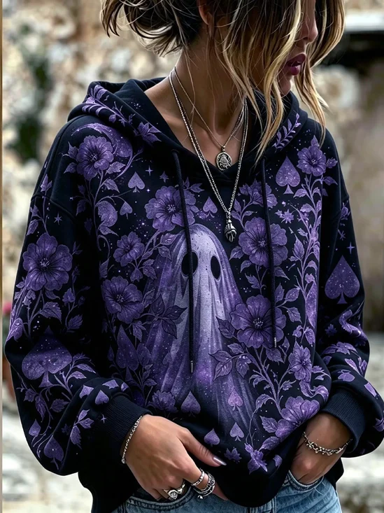 Ghost Floral Hoodie