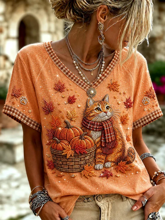Cat Casual T-Shirt