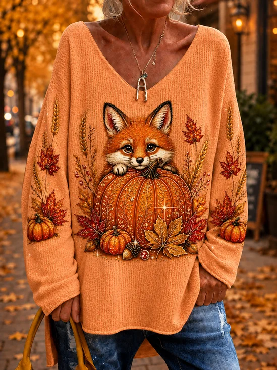 Animal Elegant Knit Top