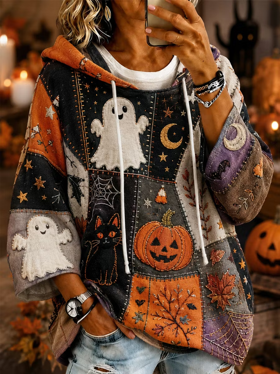 Hoodie Casual Loose Halloween Hoodie