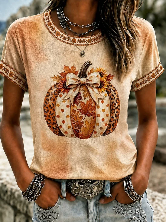 Elegant Printing T-Shirt