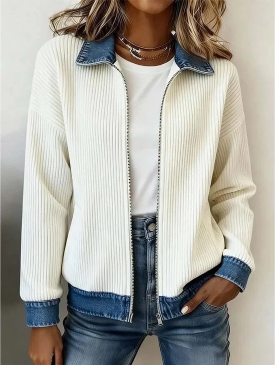 Simple Shawl Collar Jacket