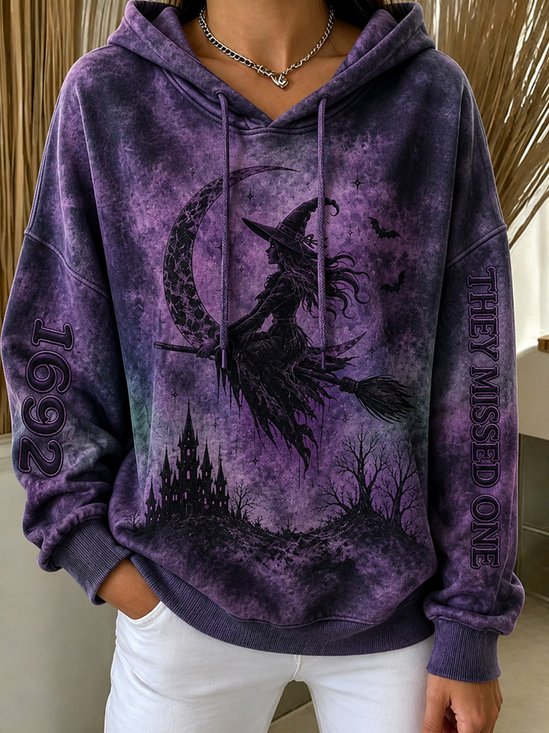 Witch Moon Graphic Relaxed Hoodie