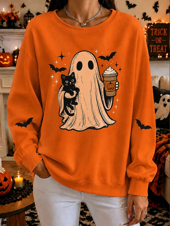 Casual Halloween Sweatshirt