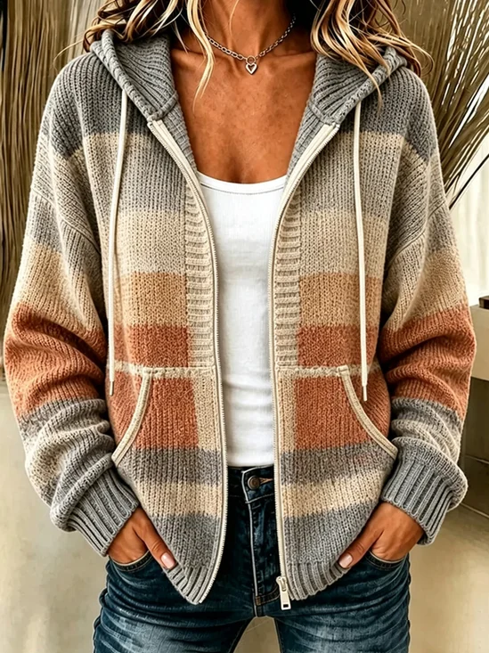 Women's Fall Art Print Casual Coat