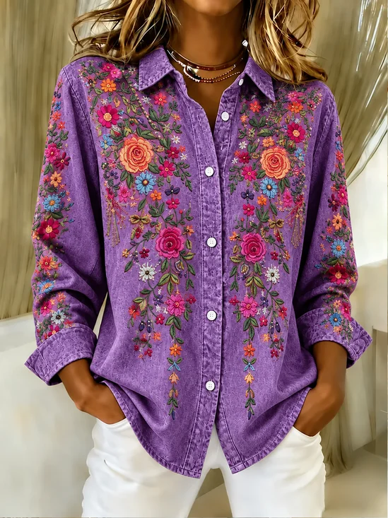 Shirt Collar Vintage Shirt