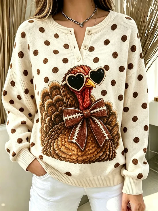 Printing Turkey Casual Sweatshirt
