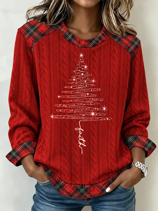 Christmas Tree Casual Sweatshirt