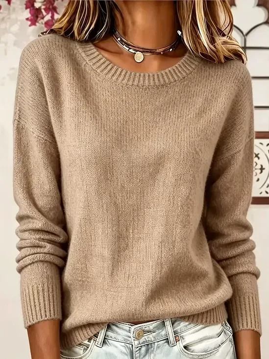 Regular Fit Printing Casual Sweater