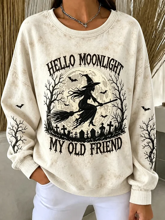 Moonlight Witch Cool Casual Sweatshirt
