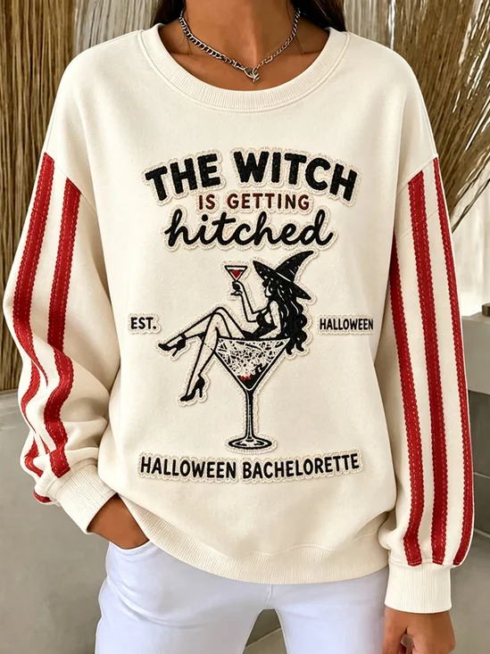 Witch Bachelorette Graphic Casual Sweatshirt