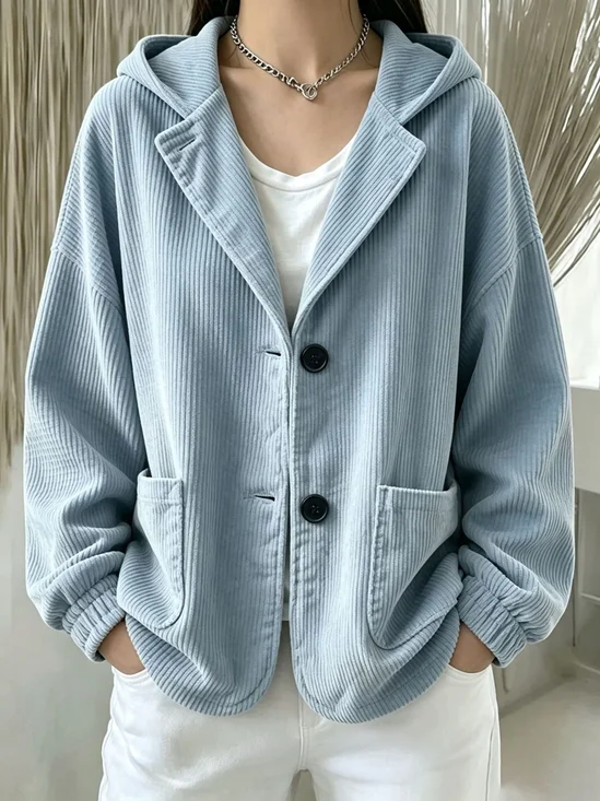 Simple Hoodie Loose Jacket