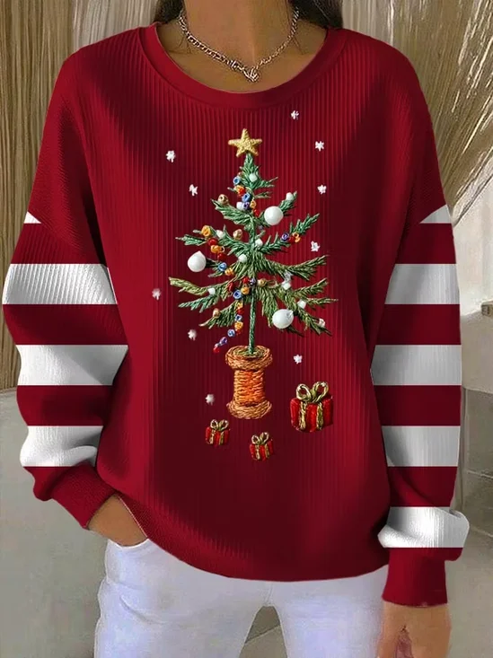 Casual Crew Neck Sweatshirt