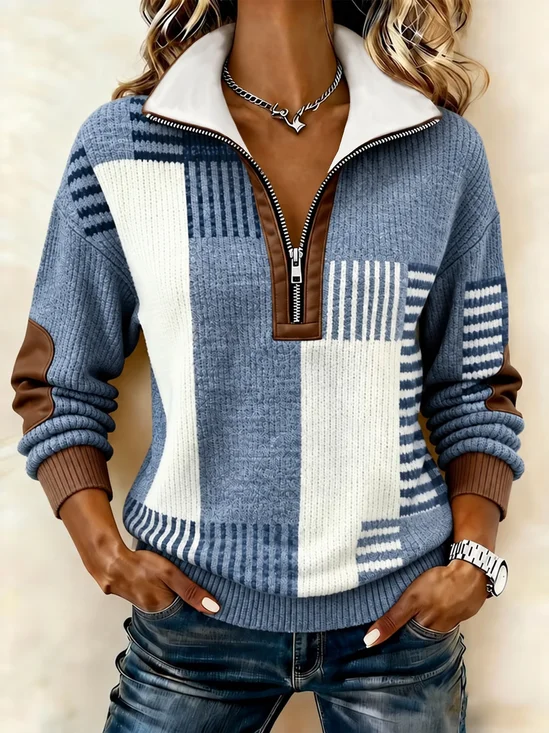 Abstract Graphic Western Style Sweatshirt
