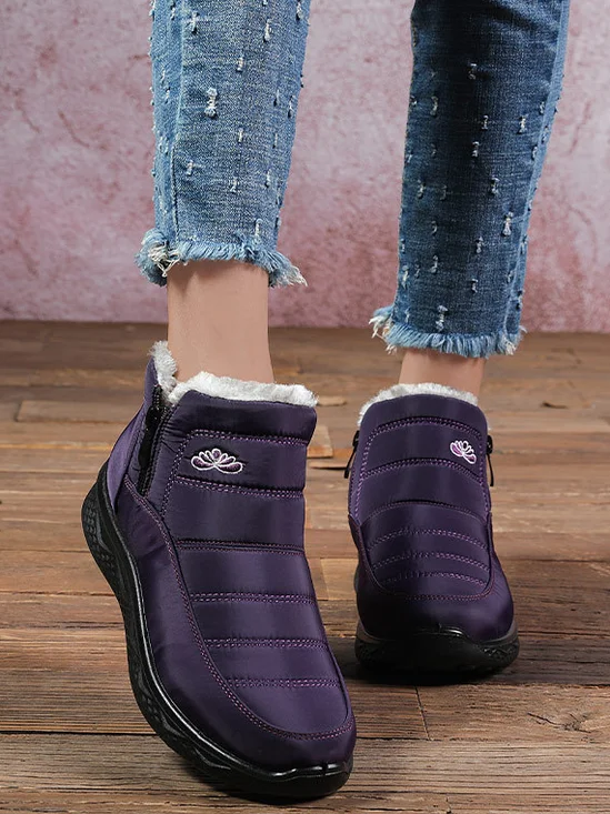 Women's Winter Warm Flat-Soled Snow Boots