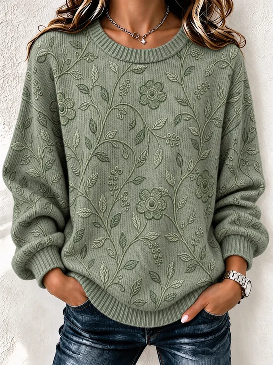3D Printing Crew Neck Casual Sweatshirt