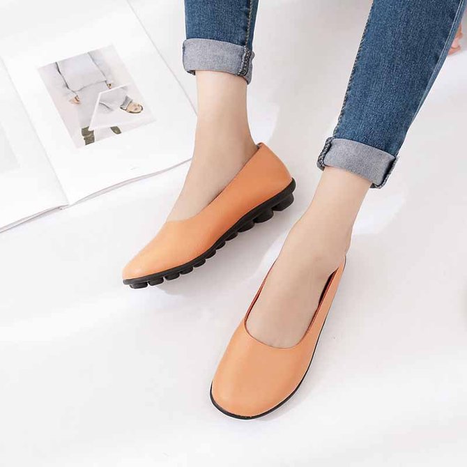 open heel flats