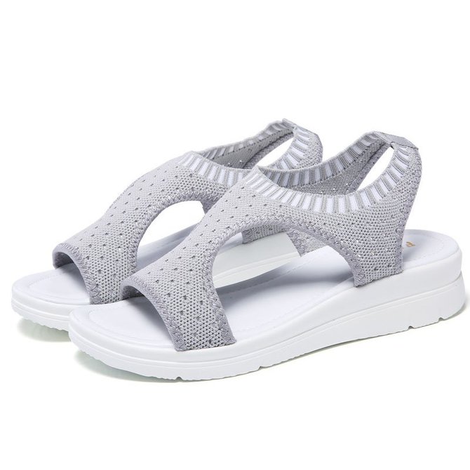 comfort peep toe sandals