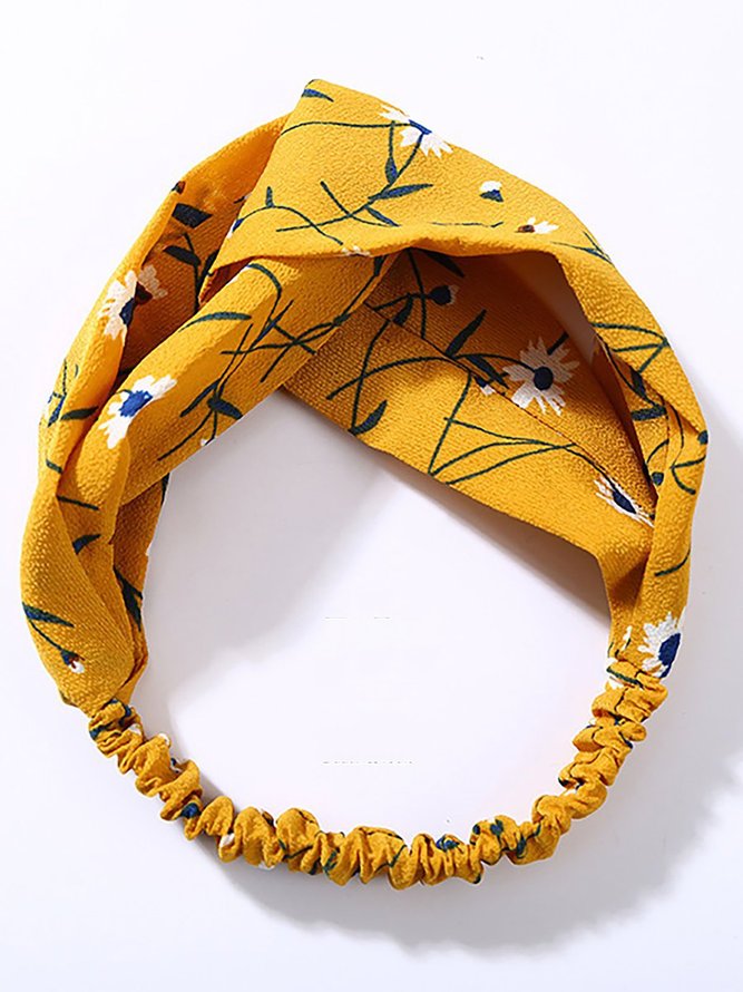 zolucky Fashion Plaid Knot Headband Turban Elastic Head Wrap Hairband