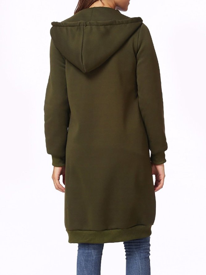 Long Sleeve Hoodie Shift Casual Coat for Women | zolucky