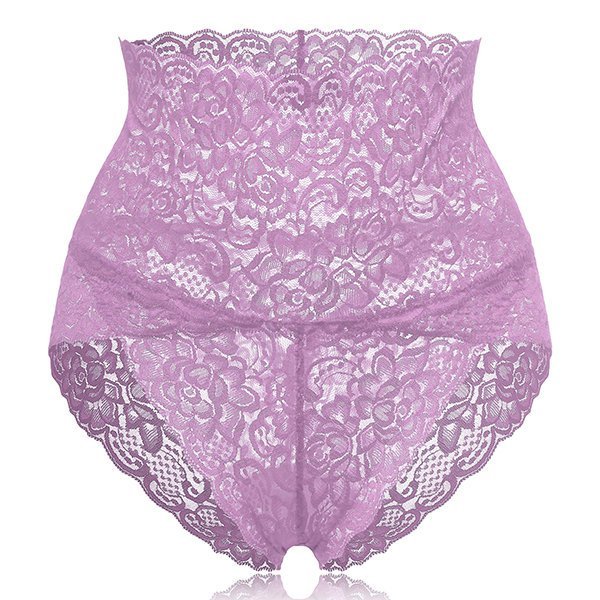 High Waisted Lace Tummy Shaping Panty zolucky