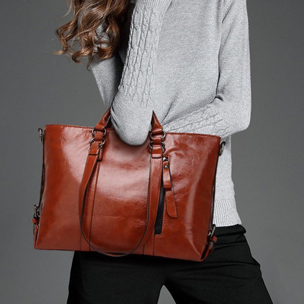 pu leather messenger bag