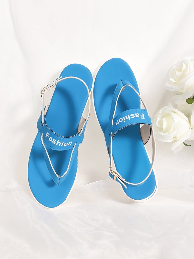 Soft Platform Thong Sandals