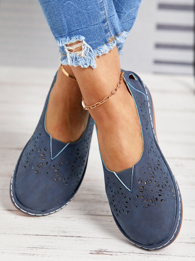 Retro Hollow Casual Shoes