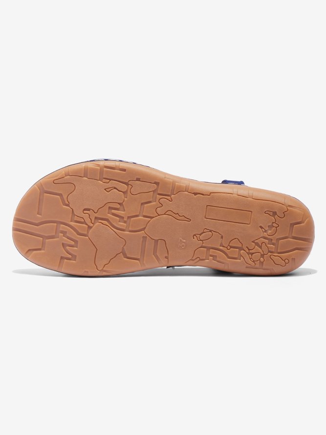 Appliques Decor Rhinestone Detail Toe Post Thong Sandals