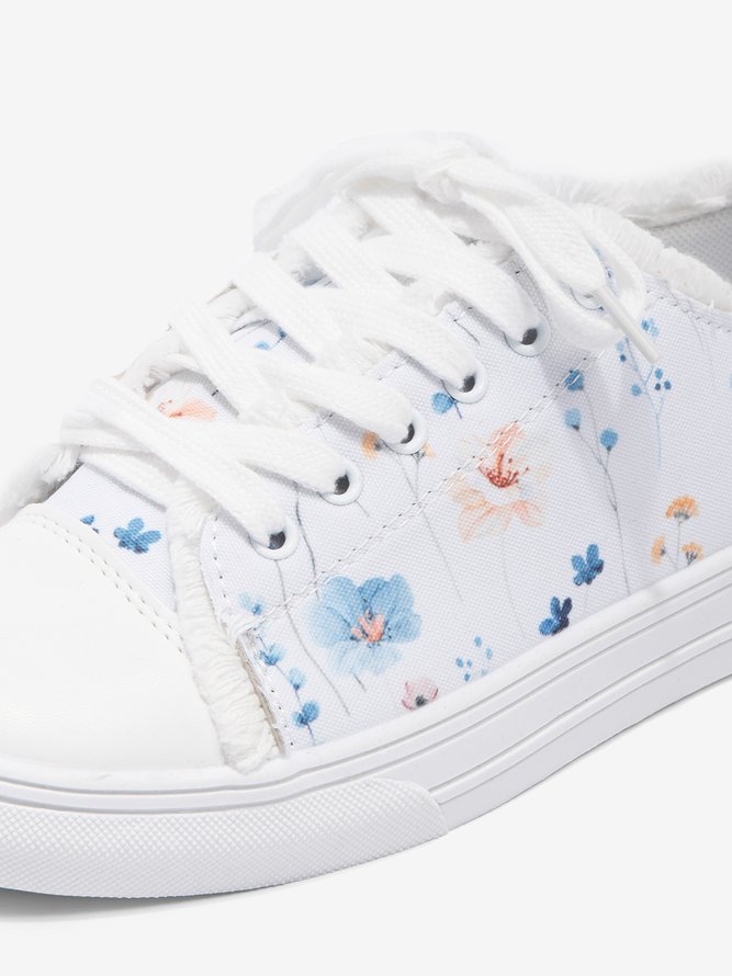 Floral Casual Canvas  Shoes