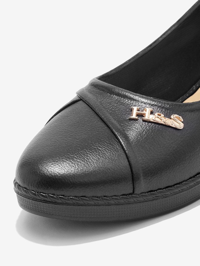 Casual Comfortable High Elasticity Waterproof Non-Slip Flat Heel Shallow Shoes