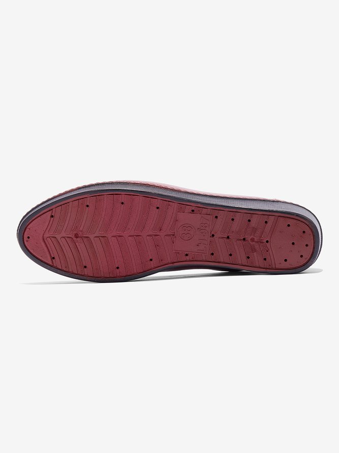Casual Comfortable High Elasticity Waterproof Non-Slip Flat Heel Shallow Shoes