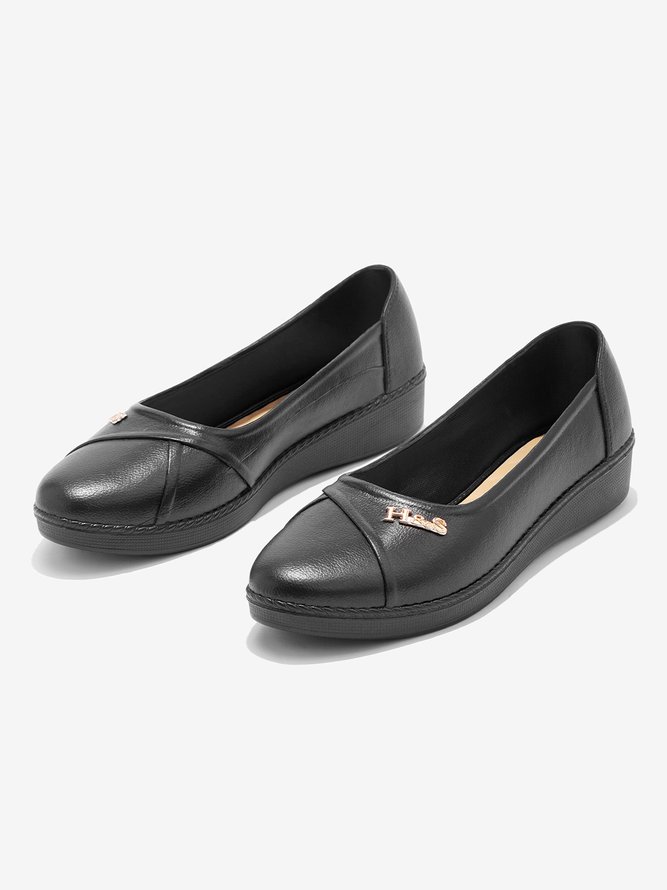 Casual Comfortable High Elasticity Waterproof Non-Slip Flat Heel Shallow Shoes