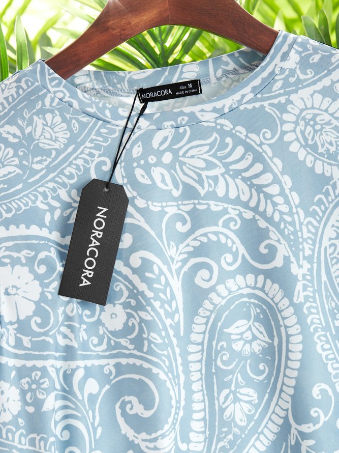 Casual Crew Neck Short Sleeve T-Shirt