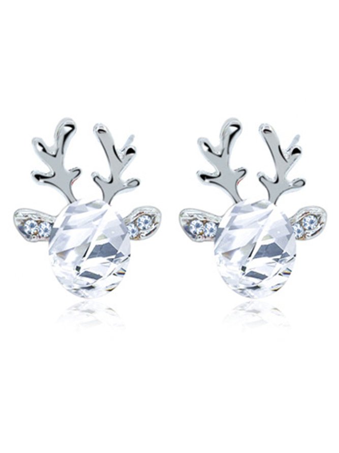 Cute Christmas Elk Earrings Xmas Earrings